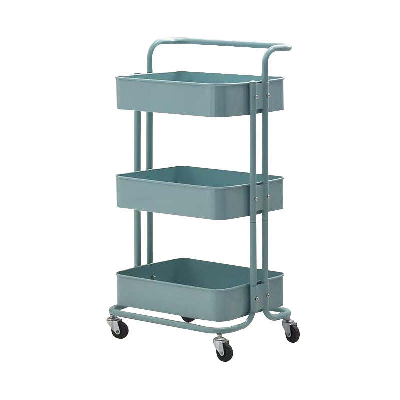 Podlahová multi-stupňová mobilná rukoväť Mobile Trolley Poličky